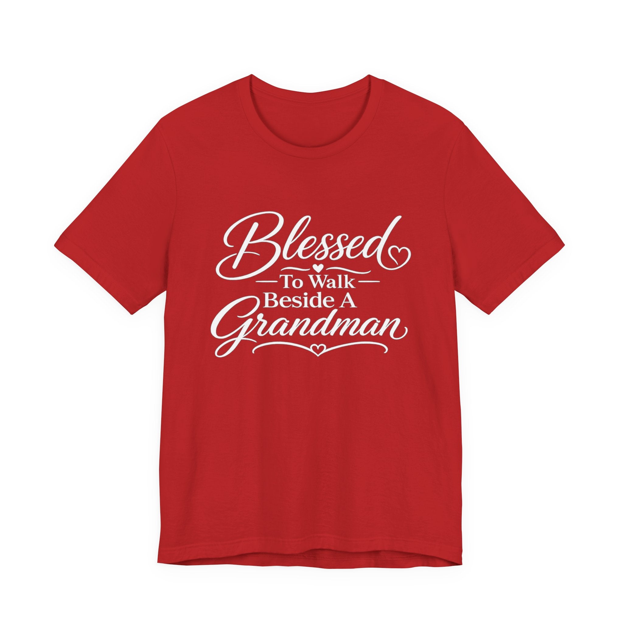 Blessed To Walk Beside A Grandman T-Shirt — Grandma/Grandson Matching Gift