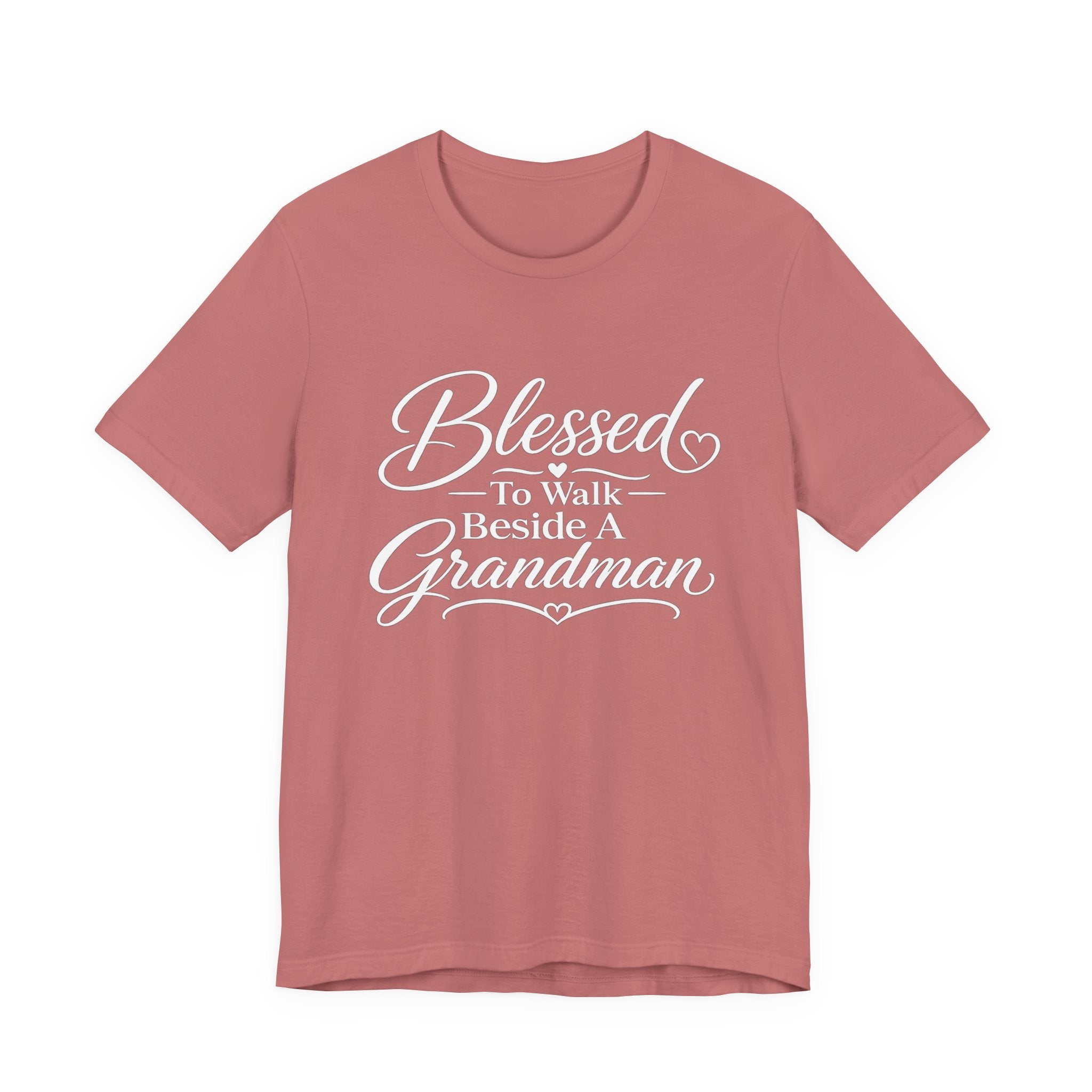 Blessed To Walk Beside A Grandman T-Shirt — Grandma/Grandson Matching Gift