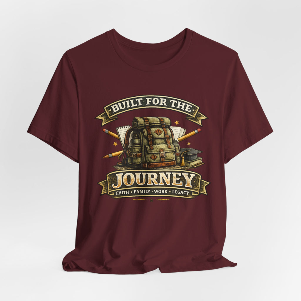 Built for the Journey Backpack Tee — Adventure Travel Graphic Shirt