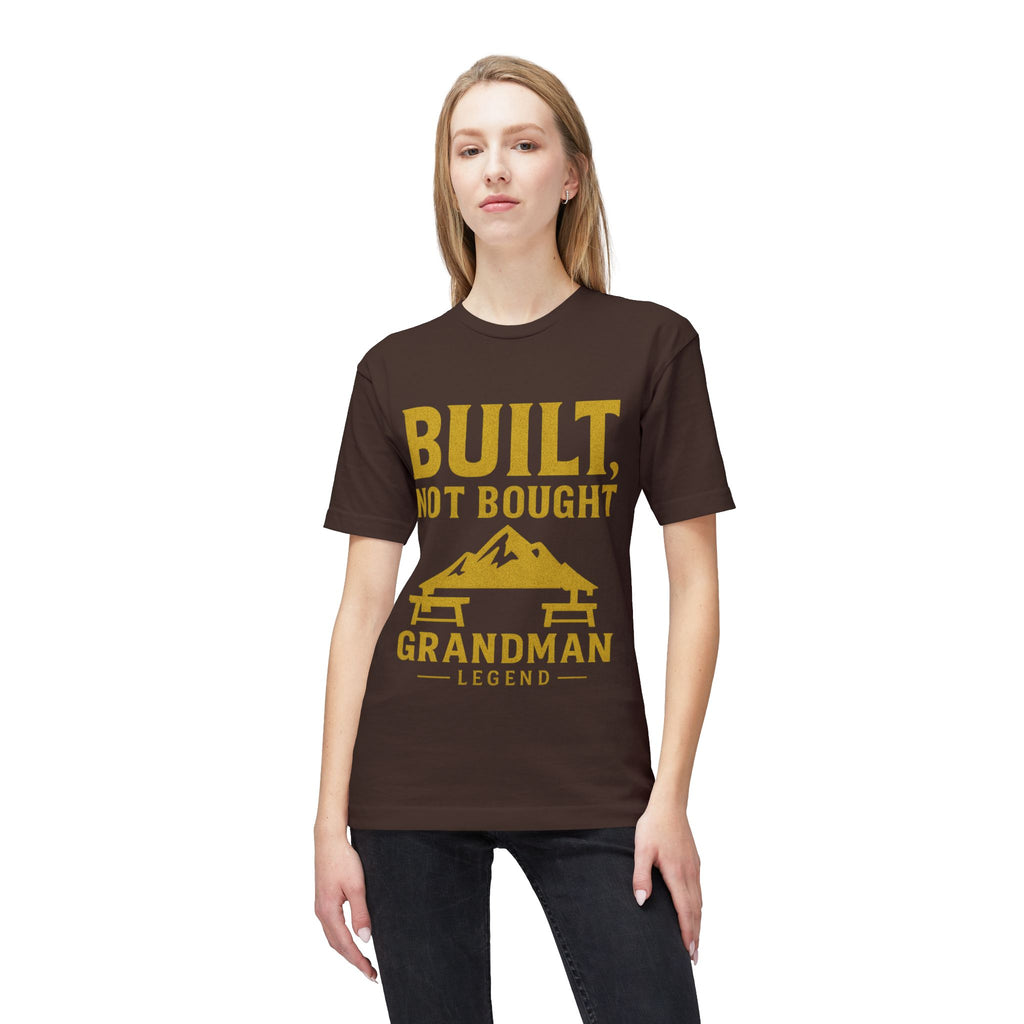 Built Not Bought Grandman T-Shirt — "Grandman Legend" Workwear Tee