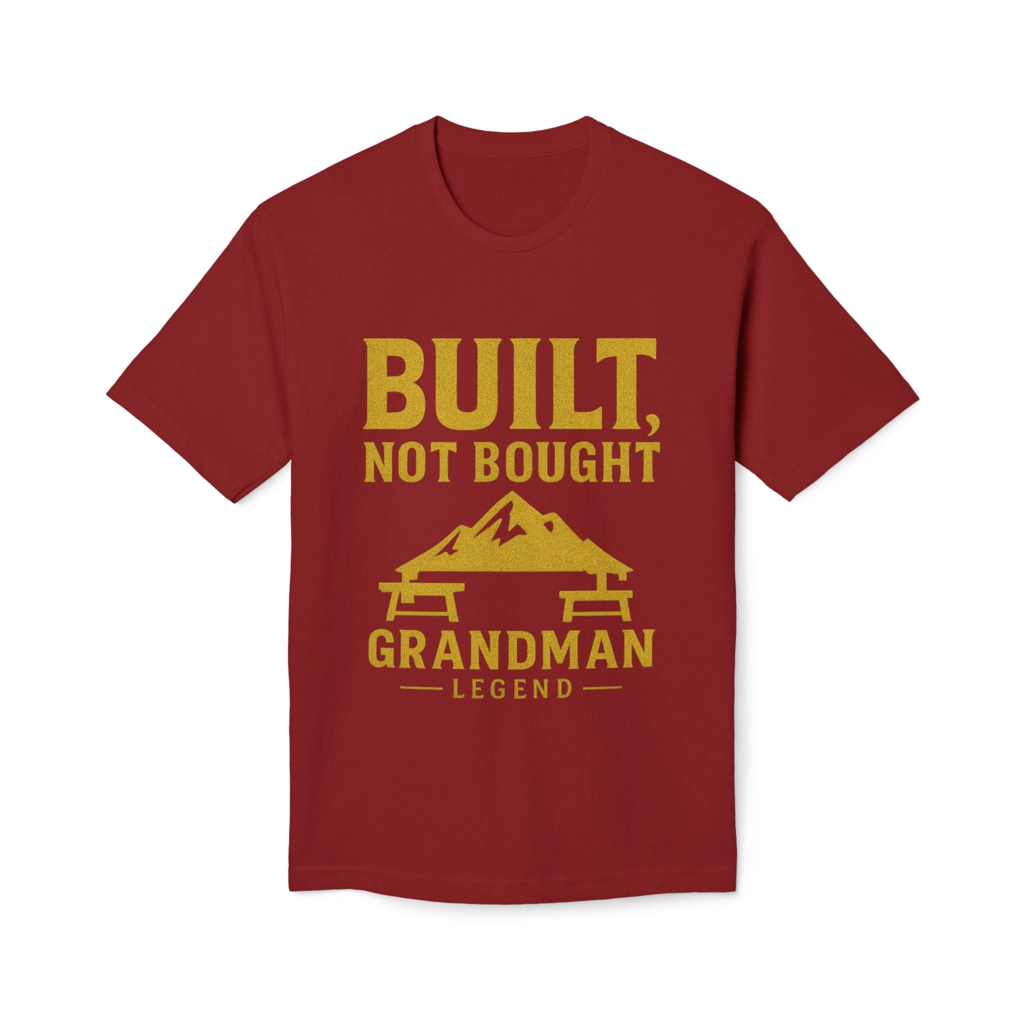 Built Not Bought Grandman T-Shirt — "Grandman Legend" Workwear Tee