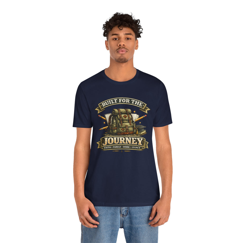Built for the Journey Backpack Tee — Adventure Travel Graphic Shirt