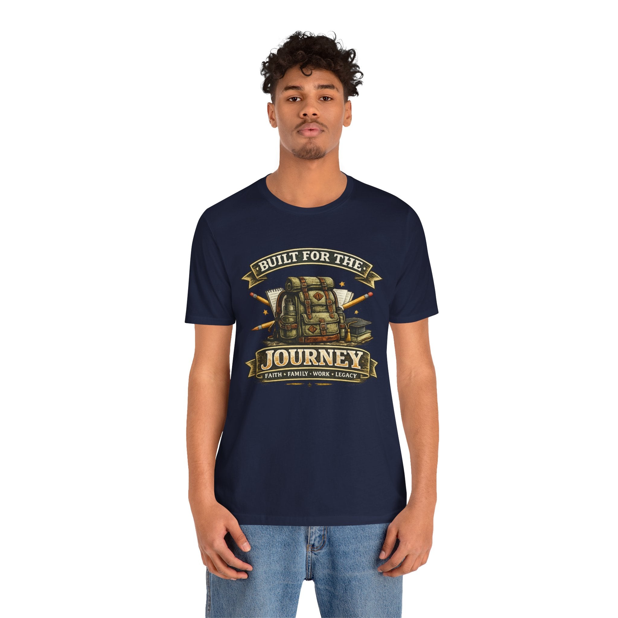 Built for the Journey Backpack Tee — Adventure Travel Graphic Shirt