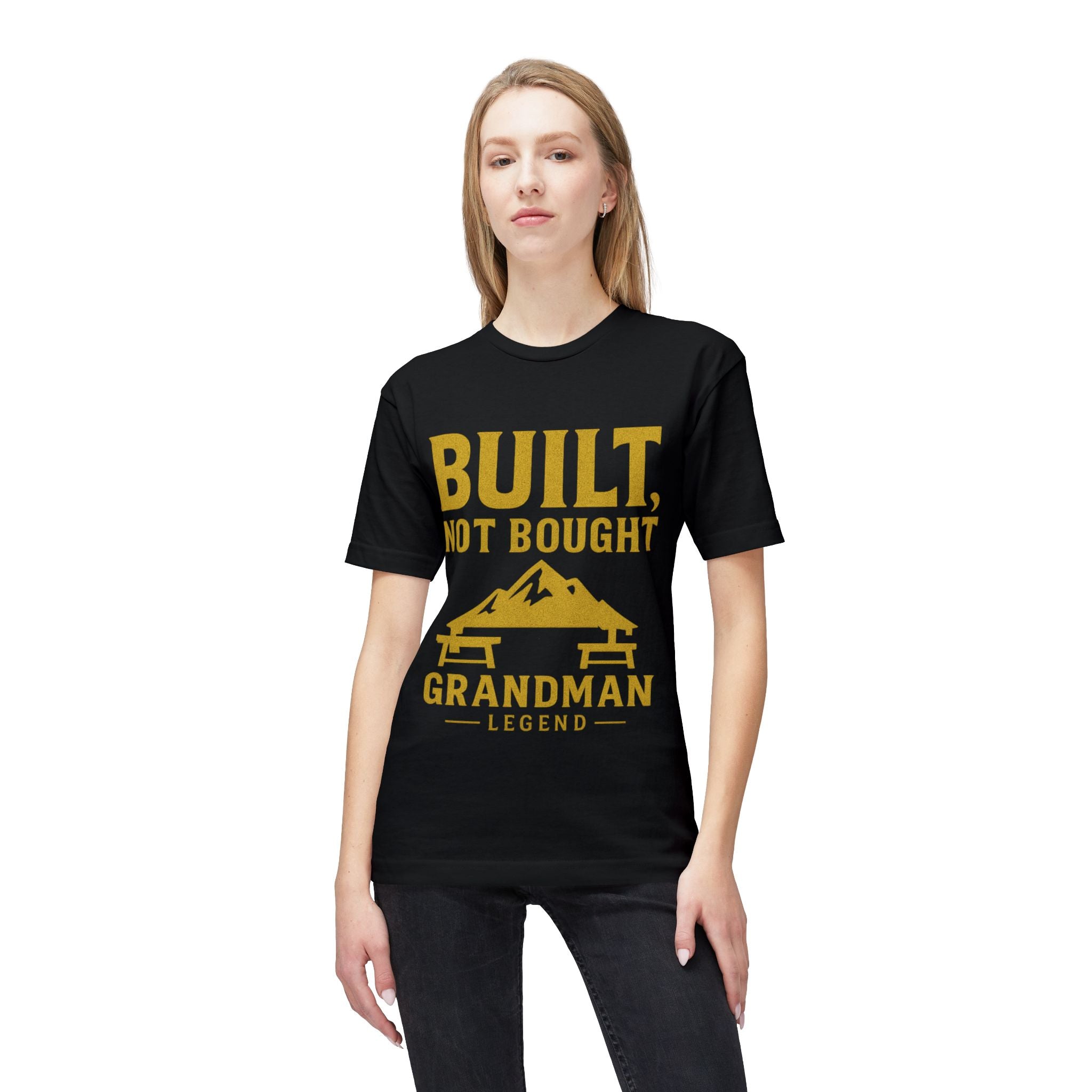 Built Not Bought Grandman T-Shirt — "Grandman Legend" Workwear Tee