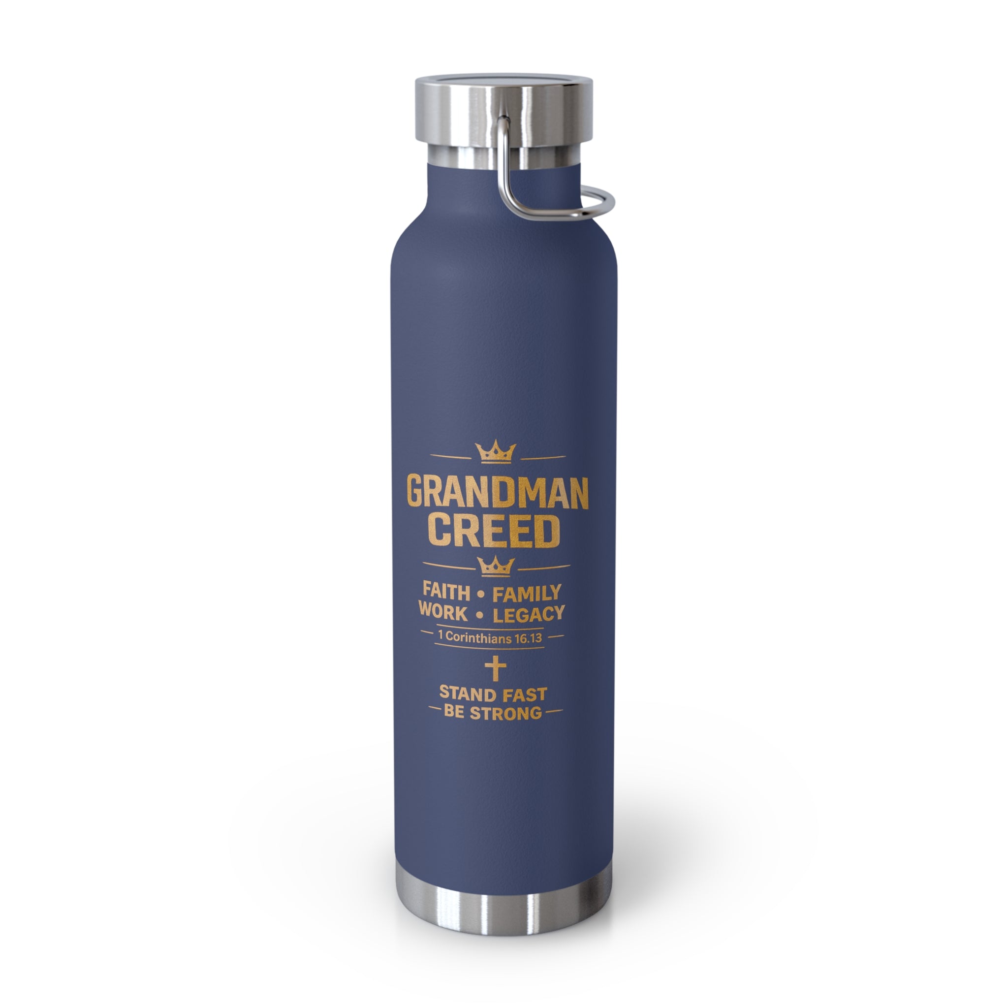 Grandman Creed 22oz Insulated Water Bottle — Copper Vacuum Stainless Bottle