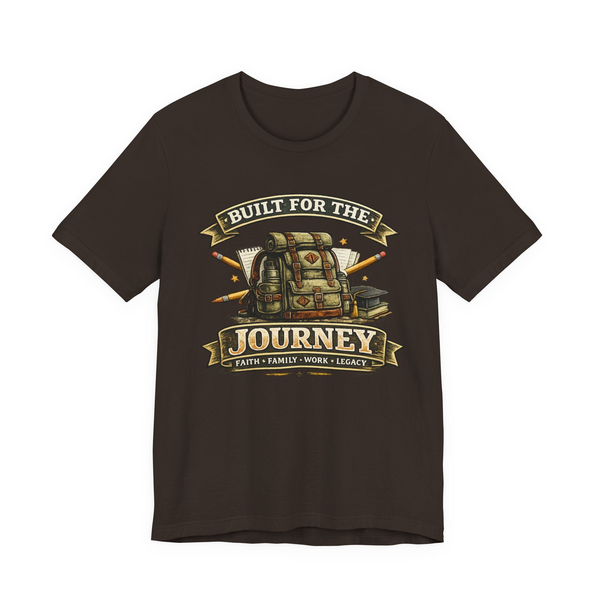 Built for the Journey Backpack Tee — Adventure Travel Graphic Shirt