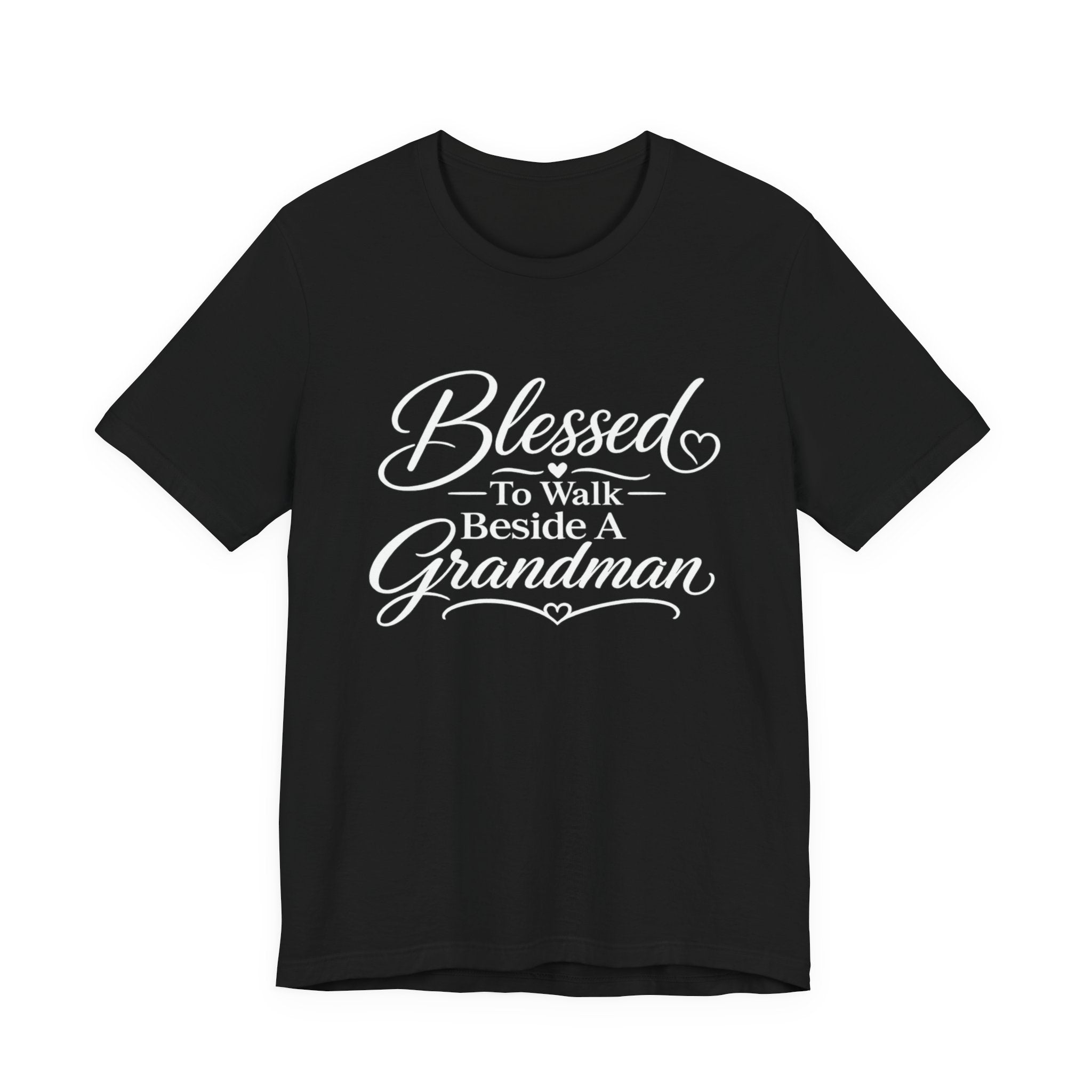 Blessed To Walk Beside A Grandman T-Shirt — Grandma/Grandson Matching Gift