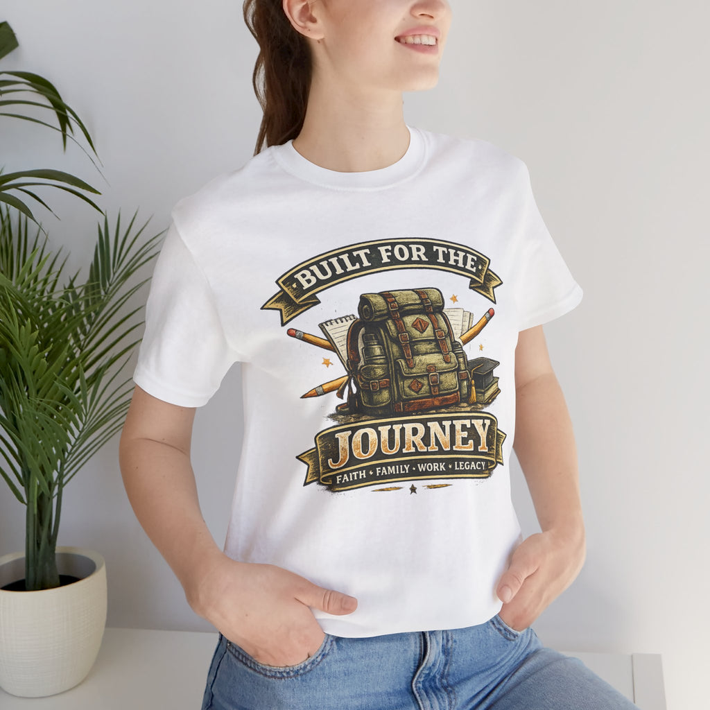 Built for the Journey Backpack Tee — Adventure Travel Graphic Shirt