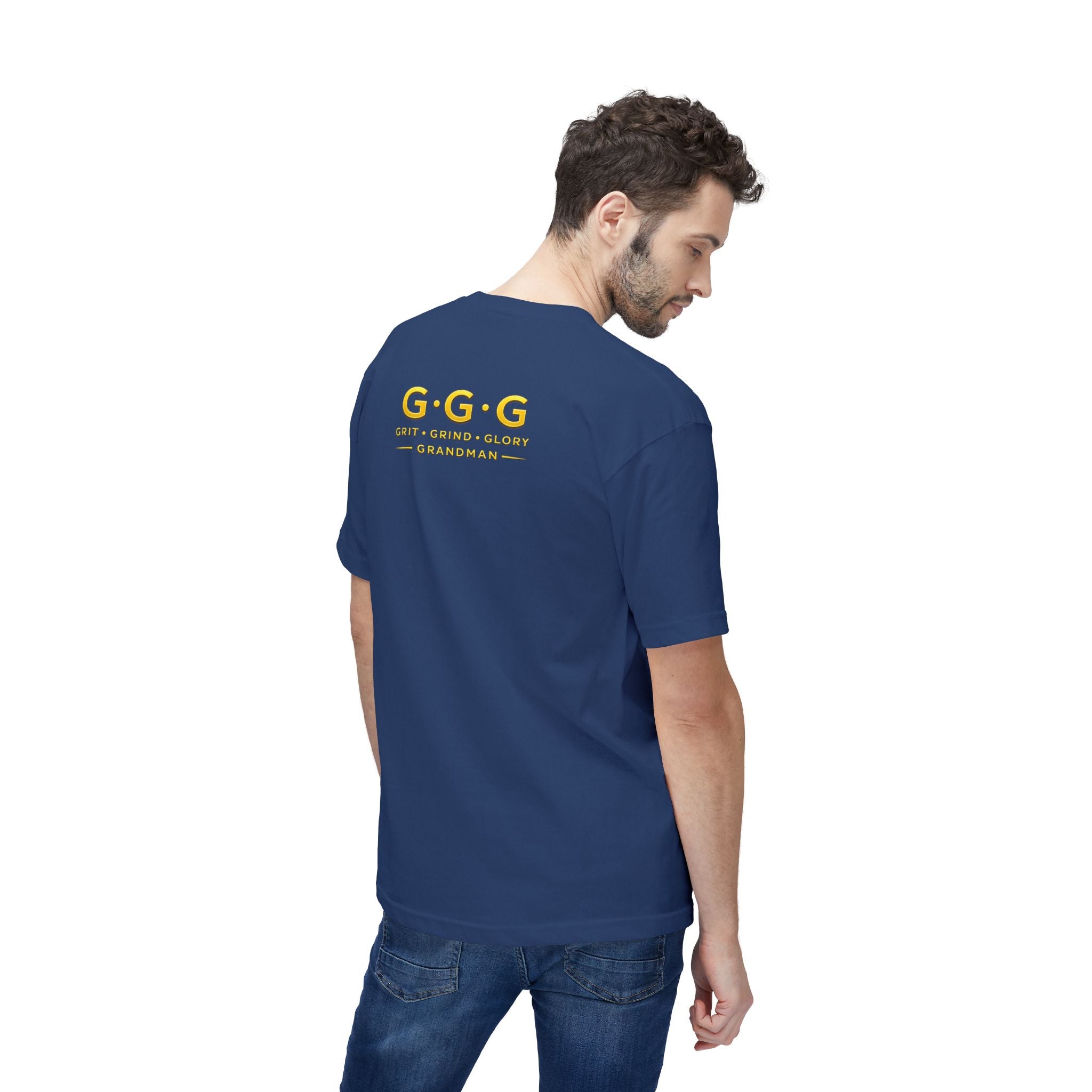 Built Not Bought Grandman T-Shirt — "Grandman Legend" Workwear Tee
