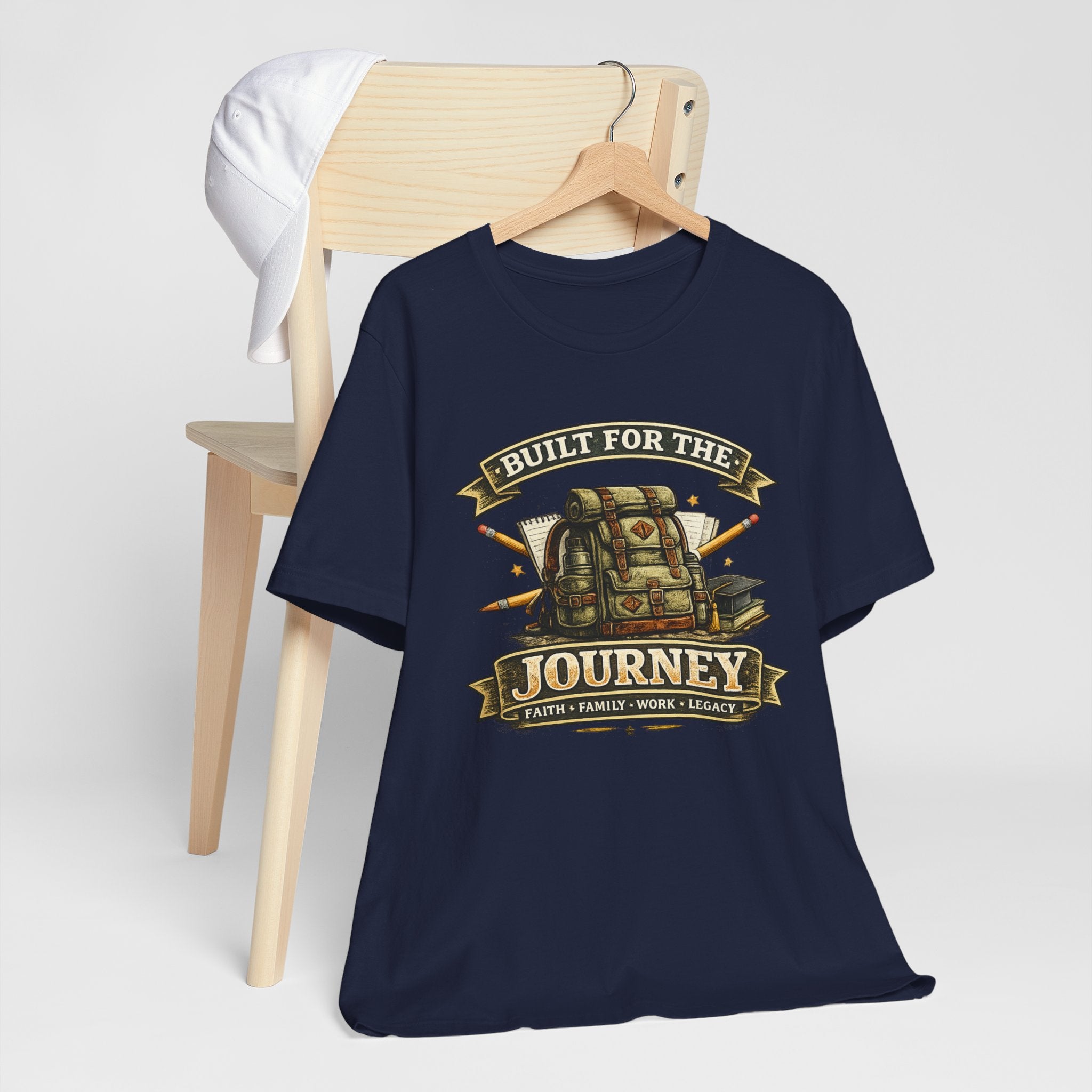 Built for the Journey Backpack Tee — Adventure Travel Graphic Shirt