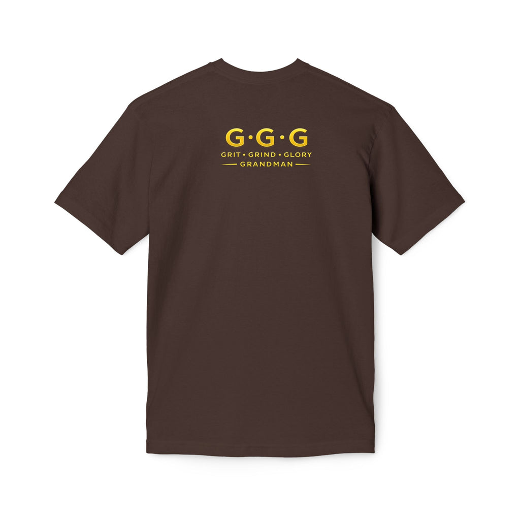 Built Not Bought Grandman T-Shirt — "Grandman Legend" Workwear Tee