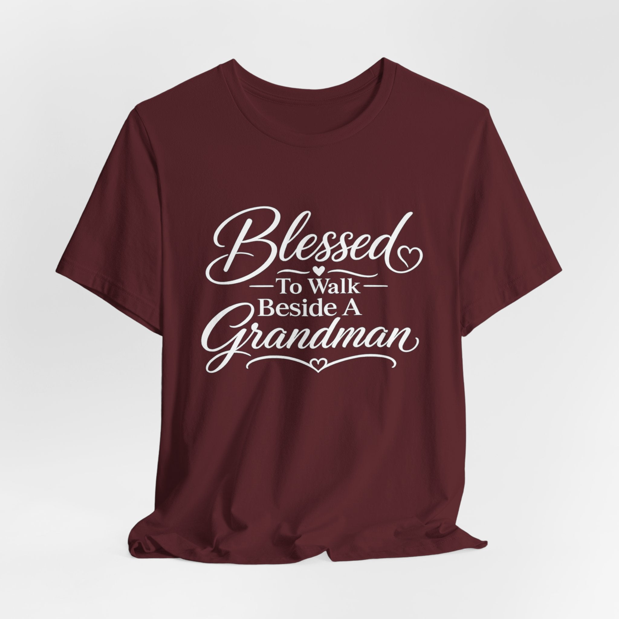 Blessed To Walk Beside A Grandman T-Shirt — Grandma/Grandson Matching Gift