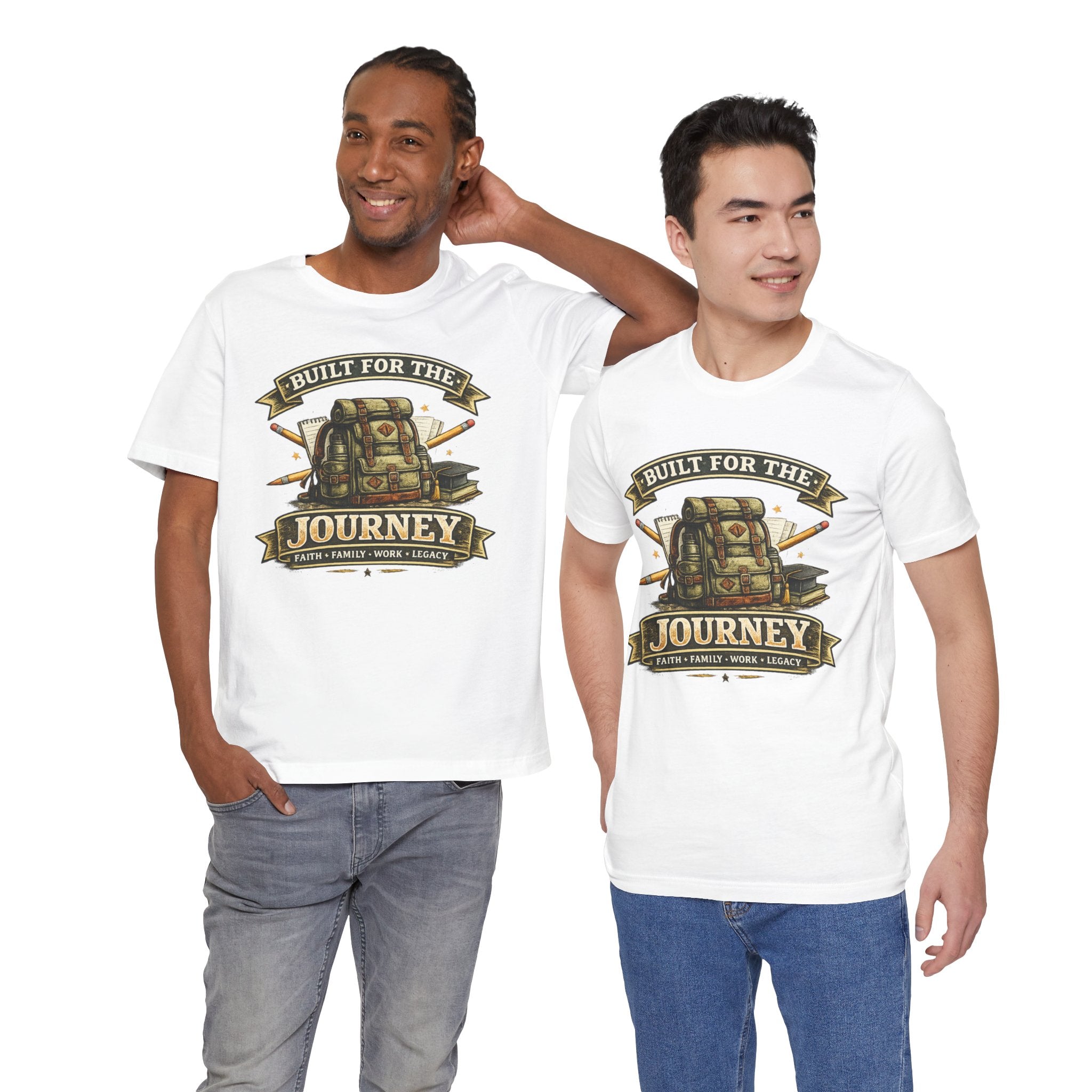 Built for the Journey Backpack Tee — Adventure Travel Graphic Shirt