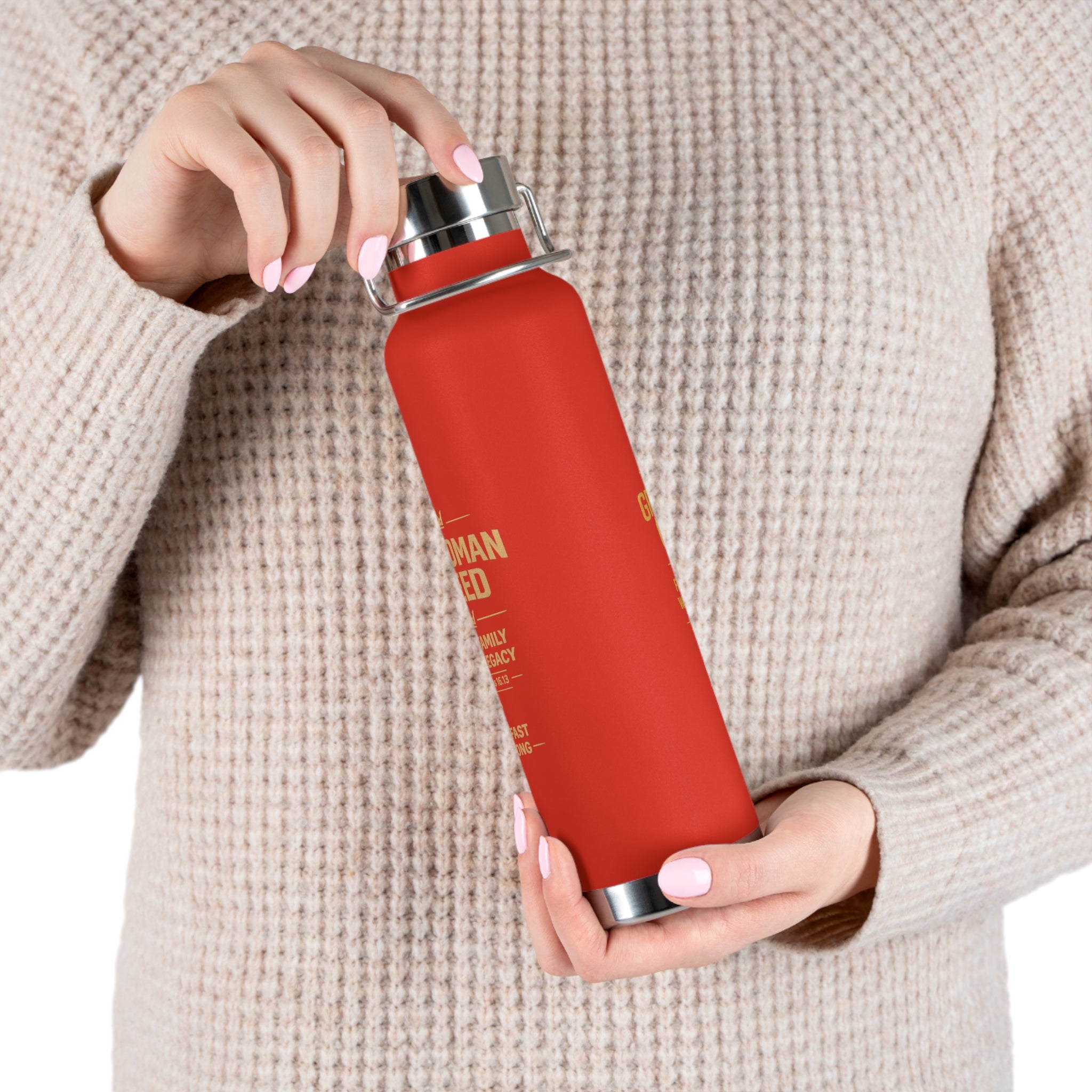 Grandman Creed 22oz Insulated Water Bottle — Copper Vacuum Stainless Bottle