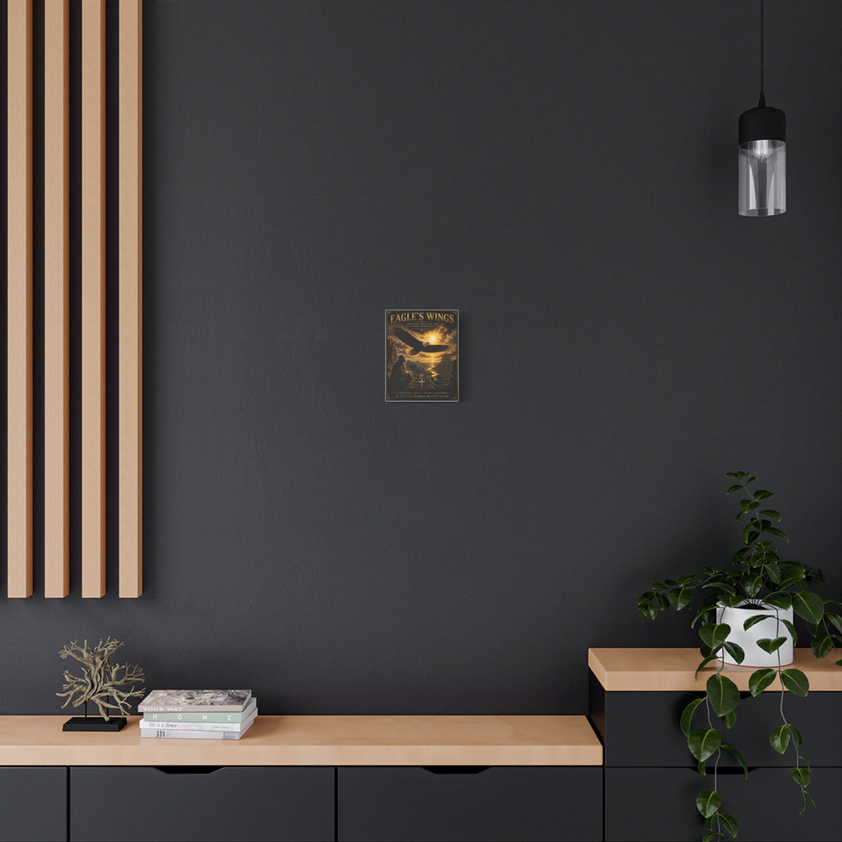 Inspirational Eagle & Psalm Canvas Wall Art