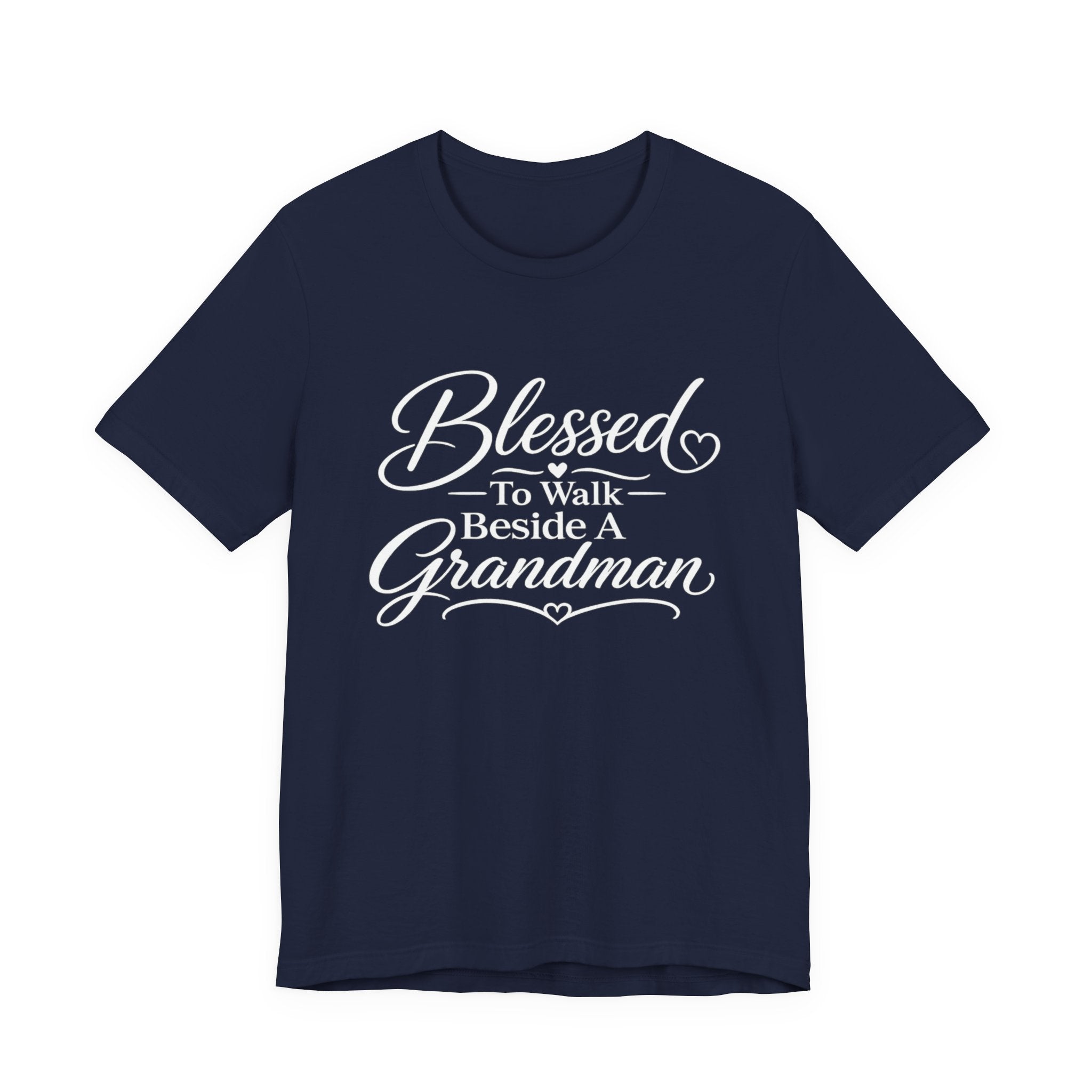 Blessed To Walk Beside A Grandman T-Shirt — Grandma/Grandson Matching Gift