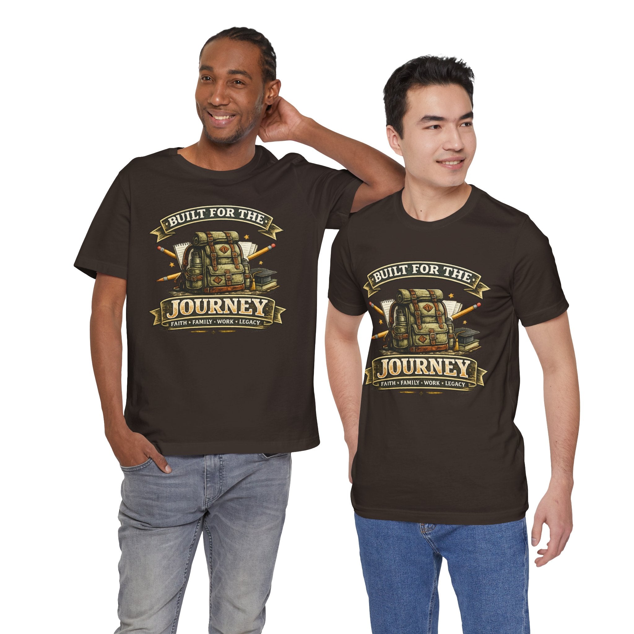 Built for the Journey Backpack Tee — Adventure Travel Graphic Shirt