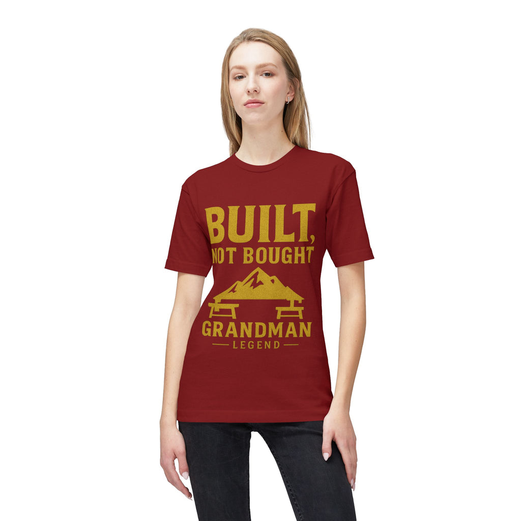 Built Not Bought Grandman T-Shirt — "Grandman Legend" Workwear Tee
