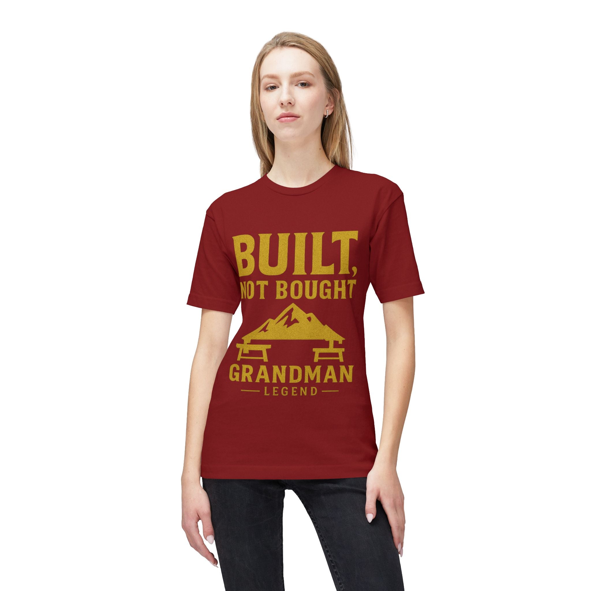 Built Not Bought Grandman T-Shirt — "Grandman Legend" Workwear Tee