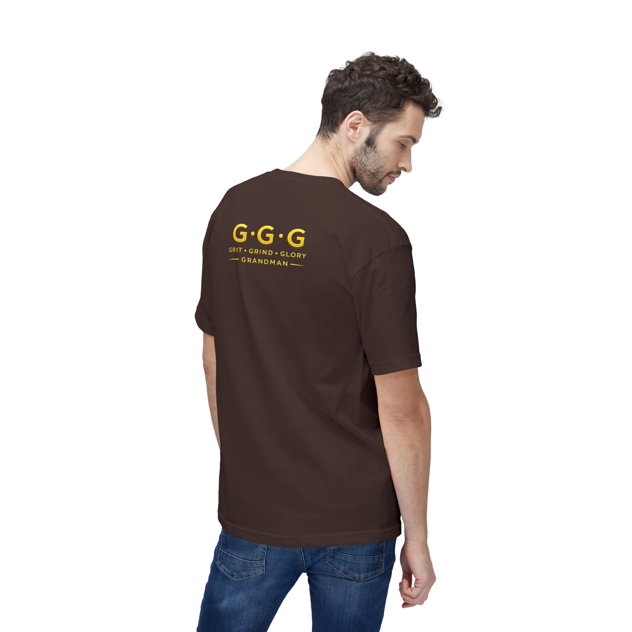 Built Not Bought Grandman T-Shirt — "Grandman Legend" Workwear Tee