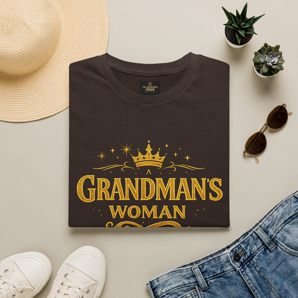Grandman's Woman T-Shirt — Faith Family Legacy Graphic Tee
