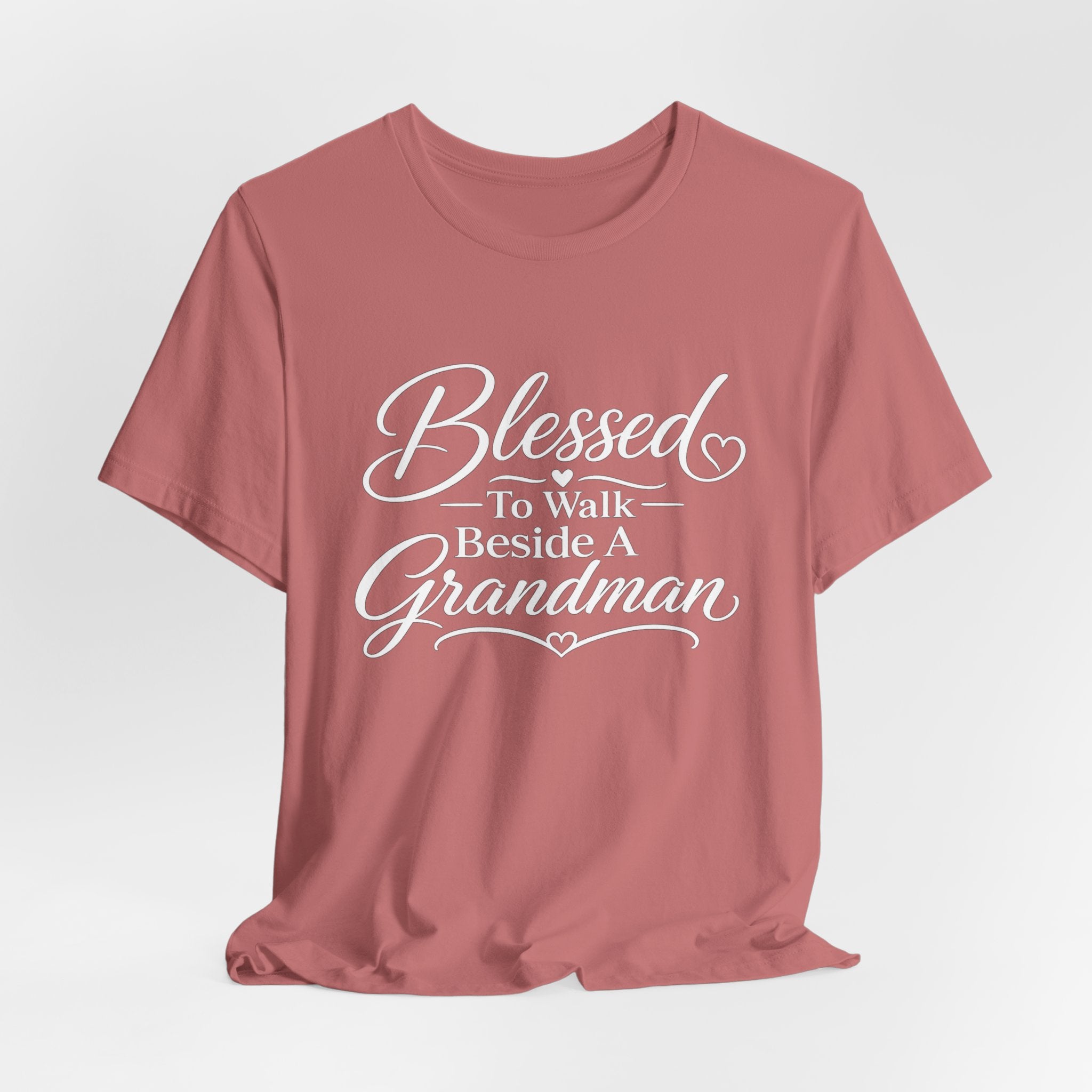 Blessed To Walk Beside A Grandman T-Shirt — Grandma/Grandson Matching Gift
