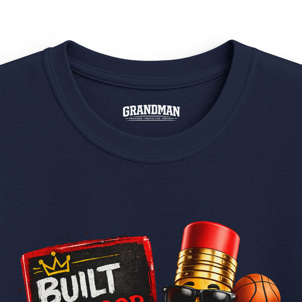 Kids Basketball T‑Shirt — "Built to Hoop Made to Win" Graphic Tee