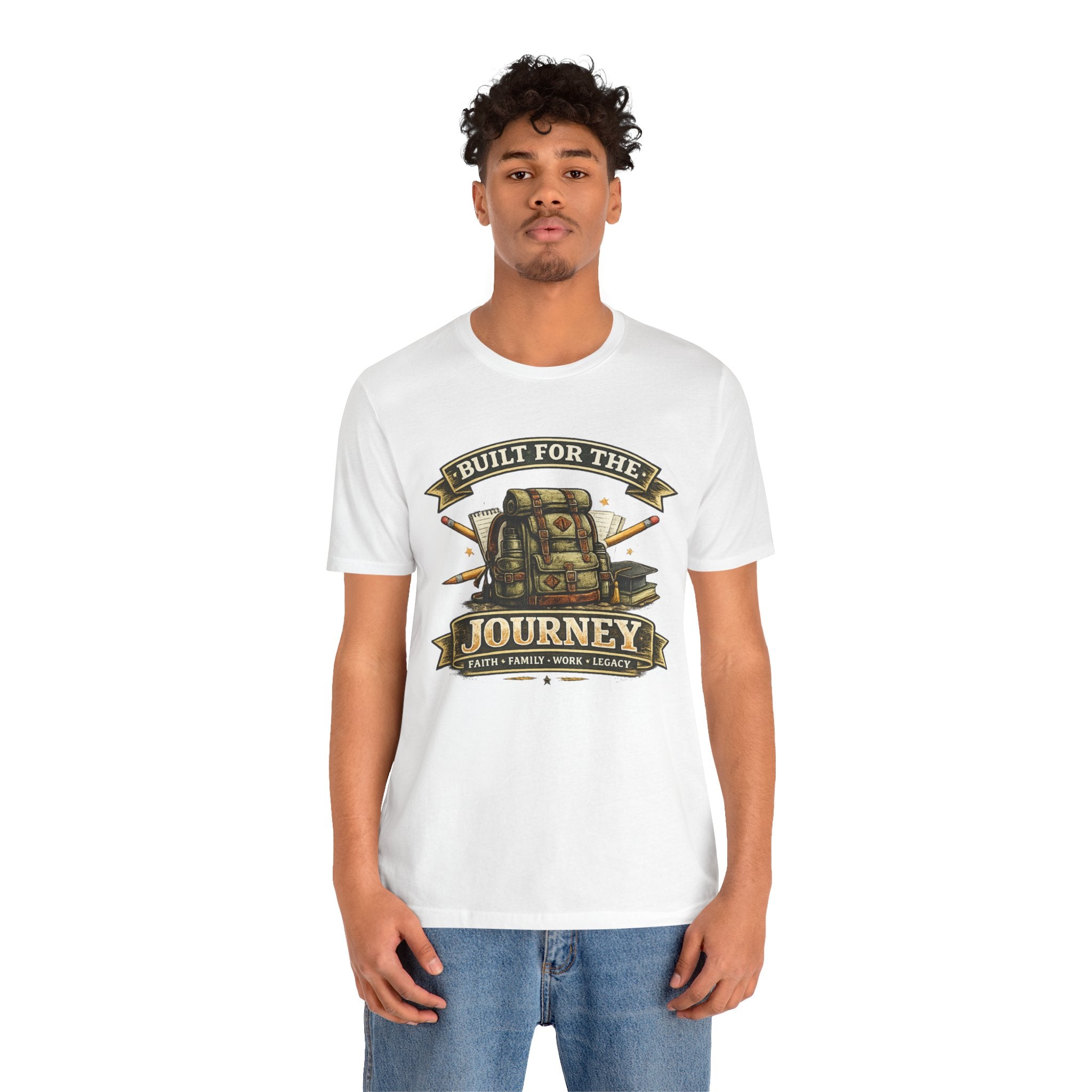 Built for the Journey Backpack Tee — Adventure Travel Graphic Shirt
