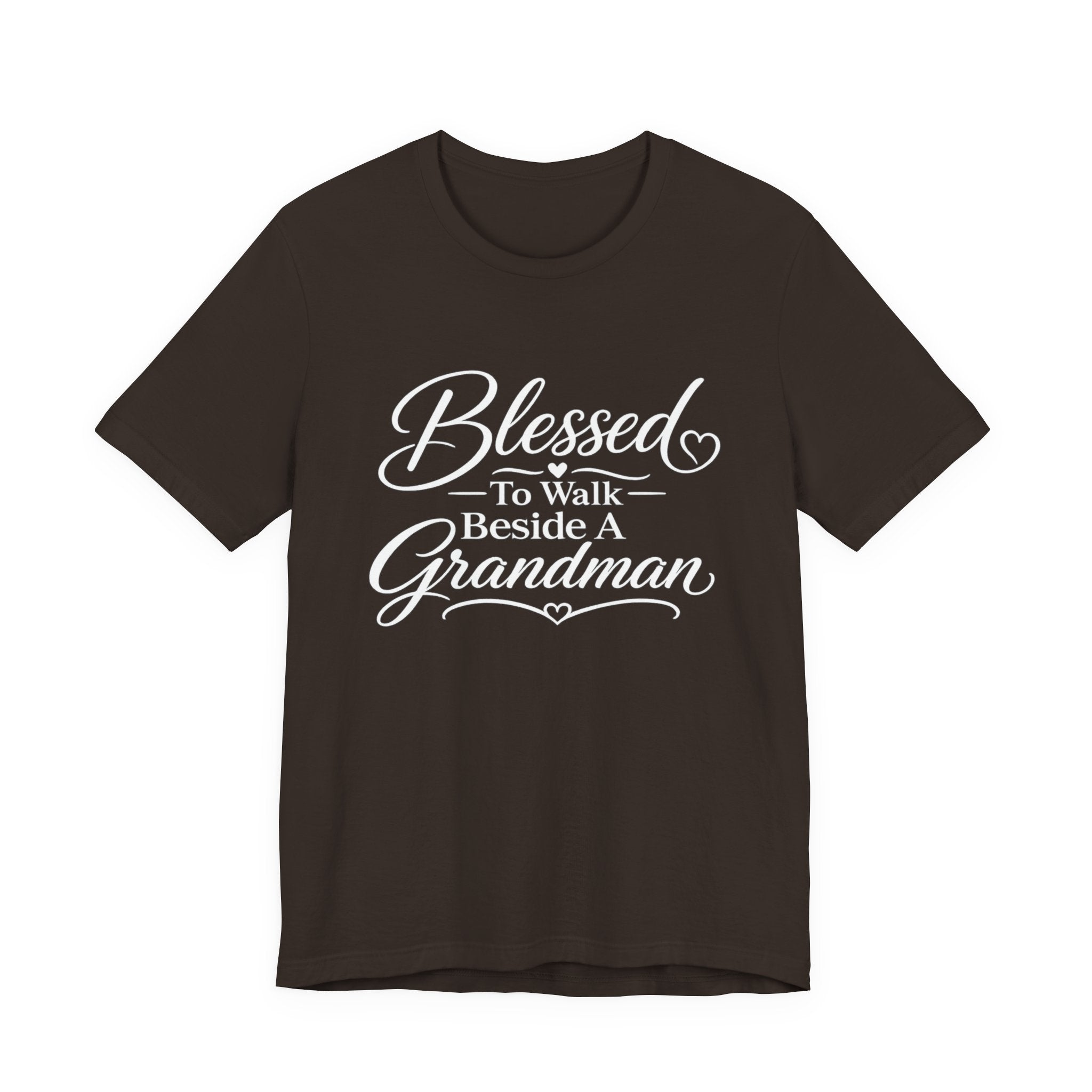 Blessed To Walk Beside A Grandman T-Shirt — Grandma/Grandson Matching Gift