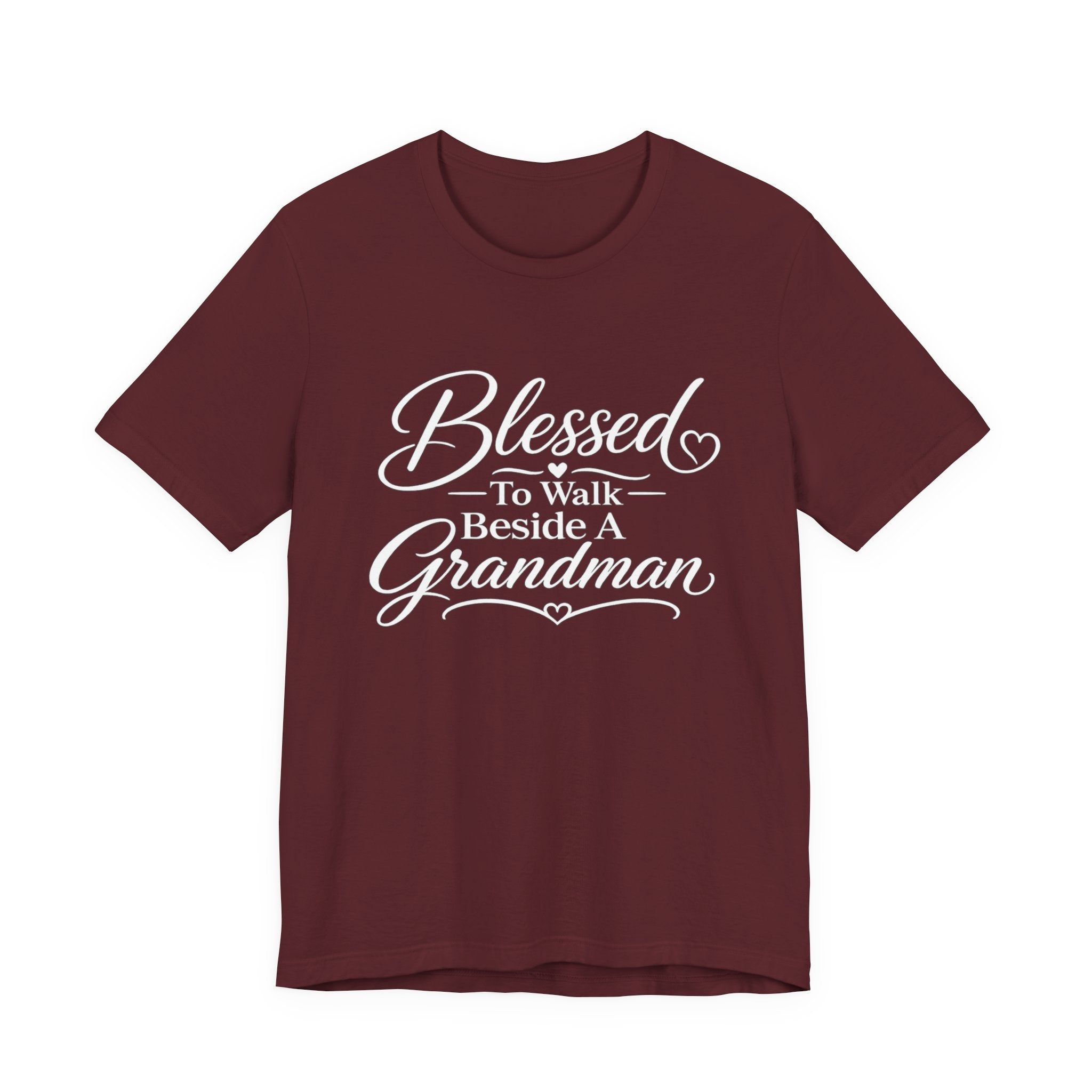Blessed To Walk Beside A Grandman T-Shirt — Grandma/Grandson Matching Gift