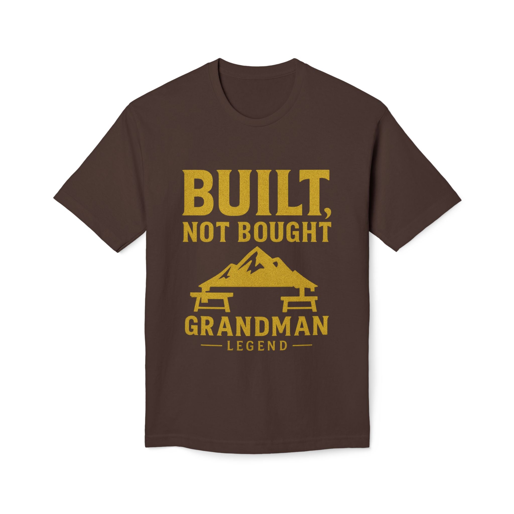 Built Not Bought Grandman T-Shirt — "Grandman Legend" Workwear Tee