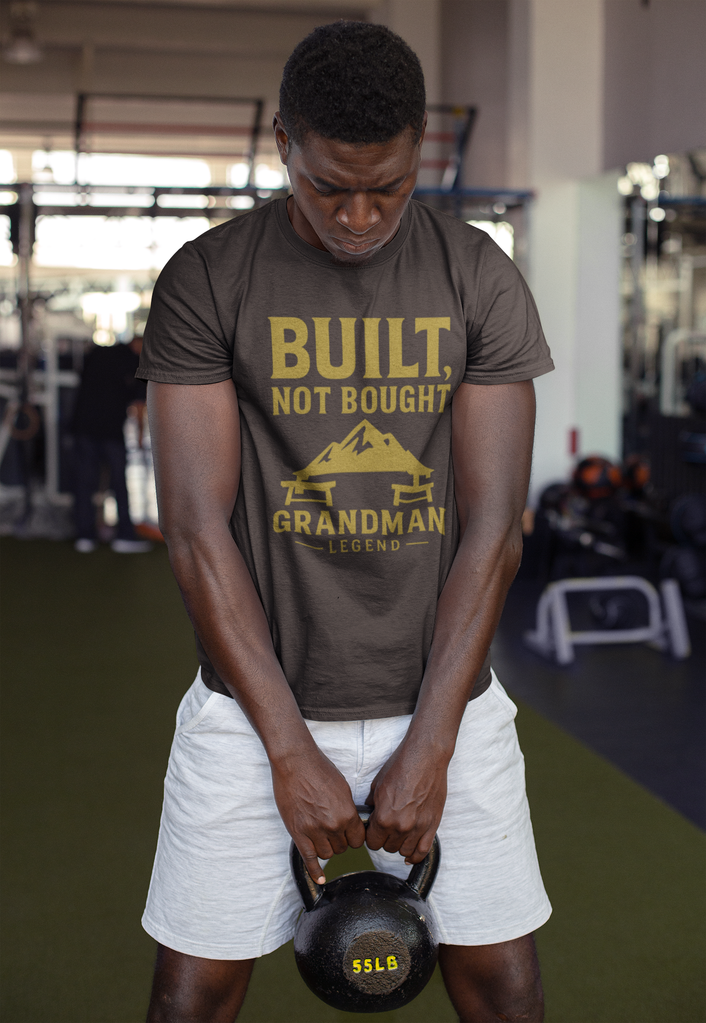 Built Not Bought Grandman T-Shirt — "Grandman Legend" Workwear Tee