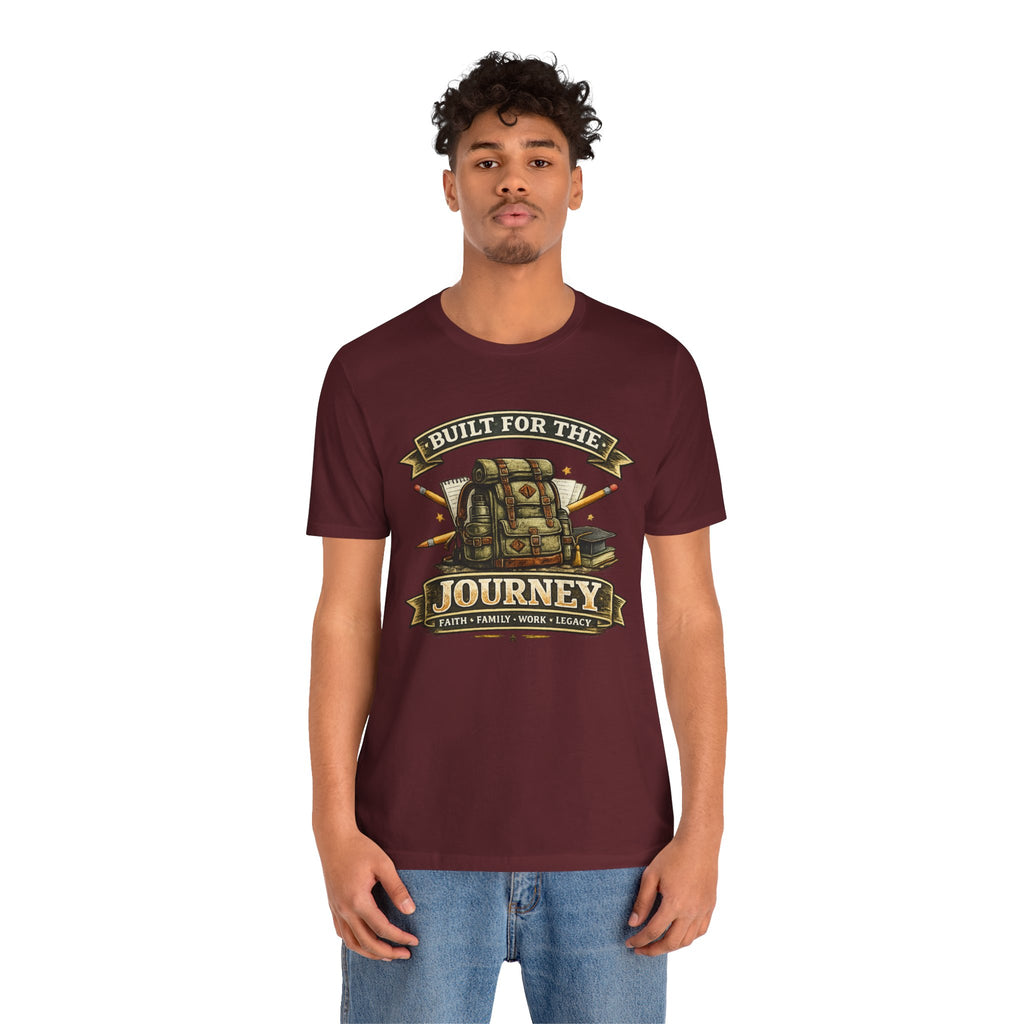 Built for the Journey Backpack Tee — Adventure Travel Graphic Shirt