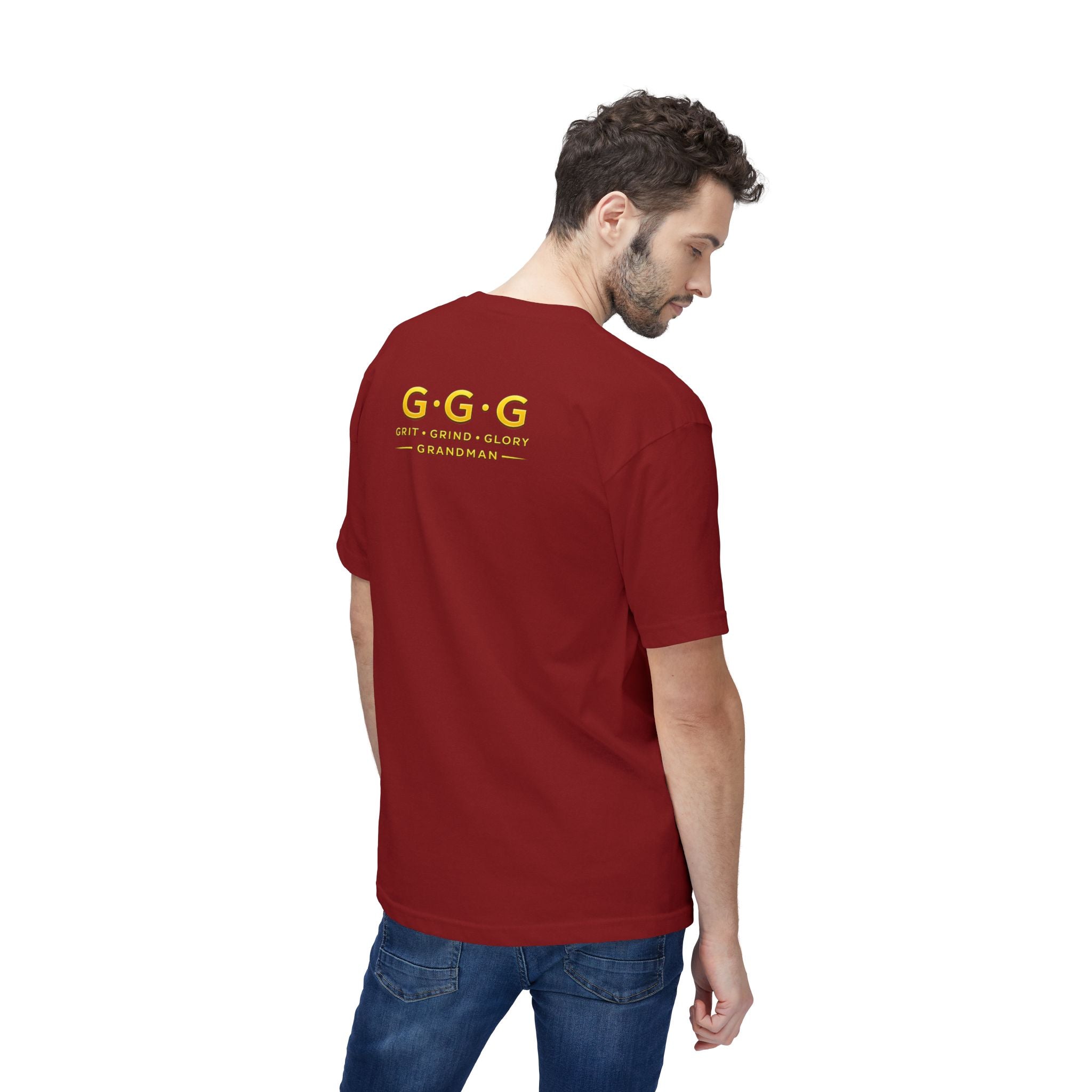 Built Not Bought Grandman T-Shirt — "Grandman Legend" Workwear Tee