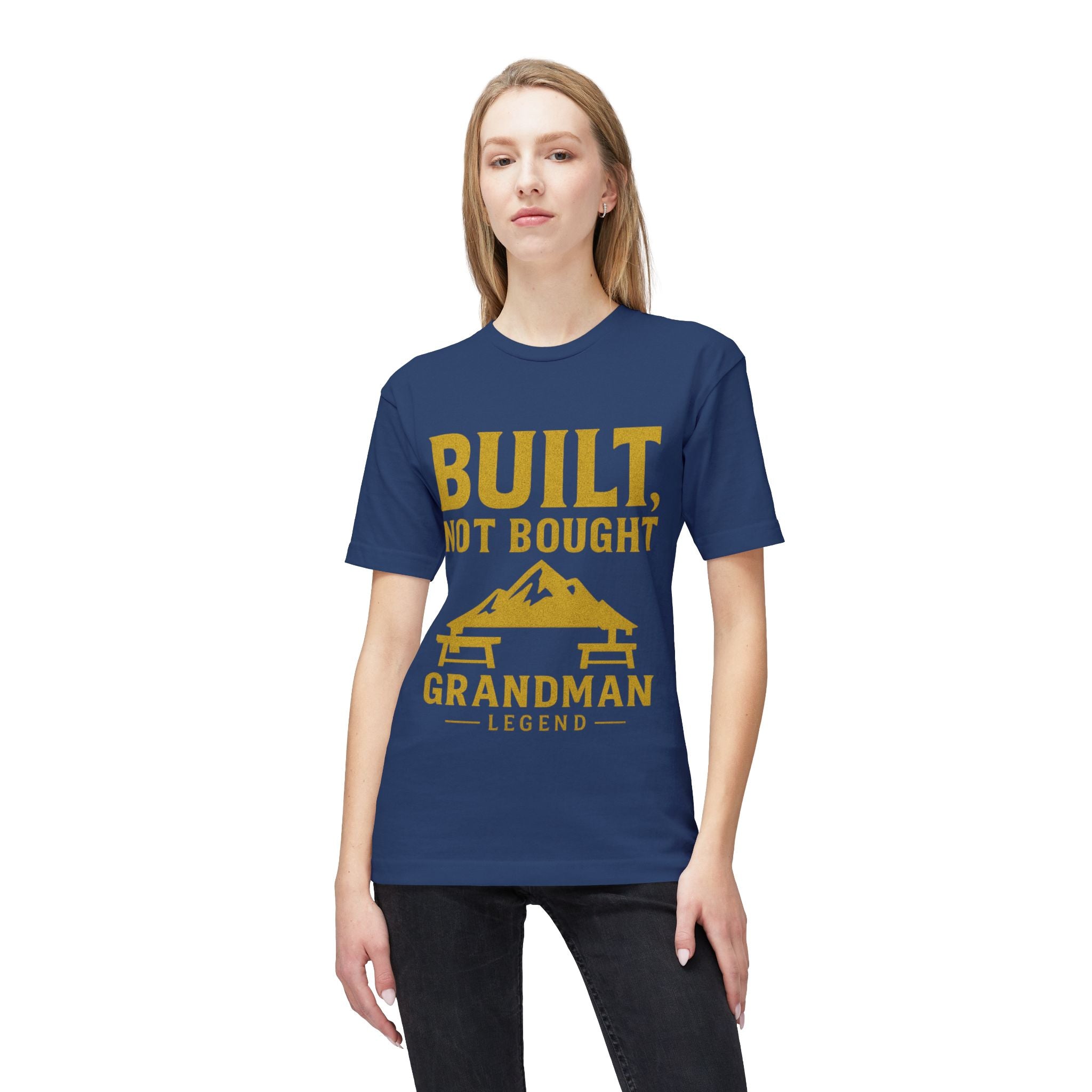 Built Not Bought Grandman T-Shirt — "Grandman Legend" Workwear Tee