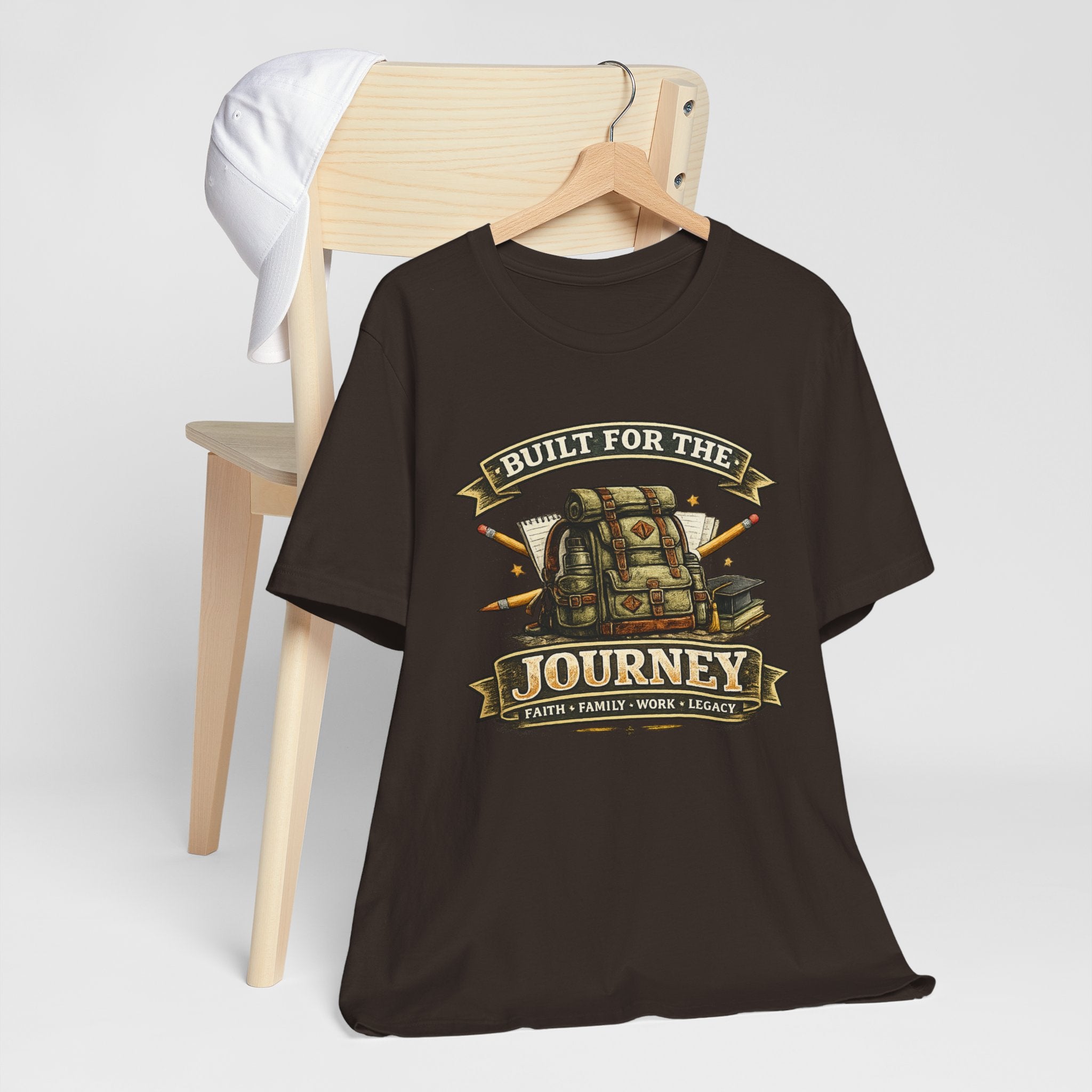 Built for the Journey Backpack Tee — Adventure Travel Graphic Shirt