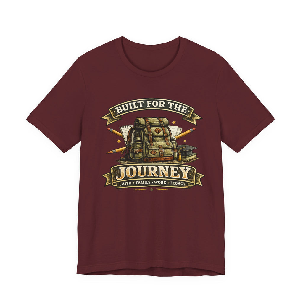 Built for the Journey Backpack Tee — Adventure Travel Graphic Shirt