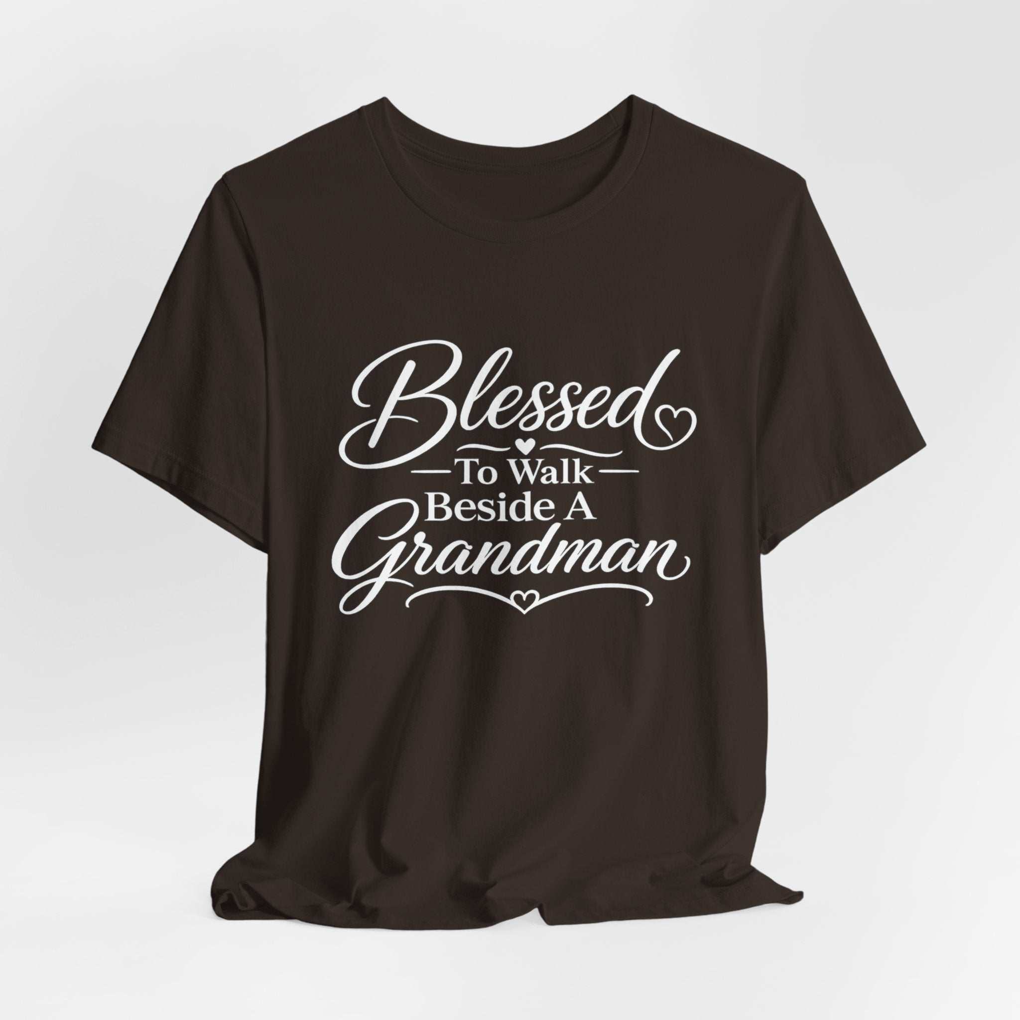 Blessed To Walk Beside A Grandman T-Shirt — Grandma/Grandson Matching Gift