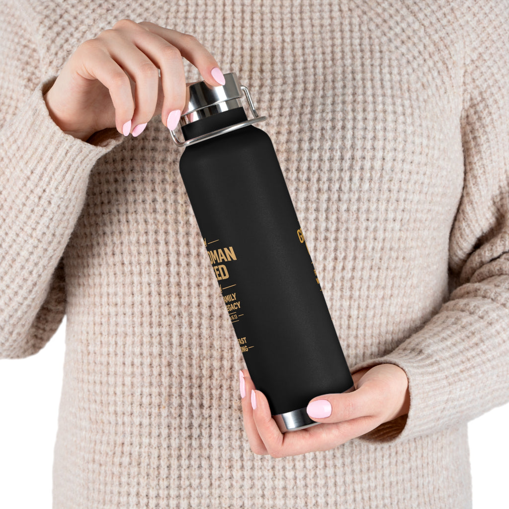 Grandman Creed 22oz Insulated Water Bottle — Copper Vacuum Stainless Bottle