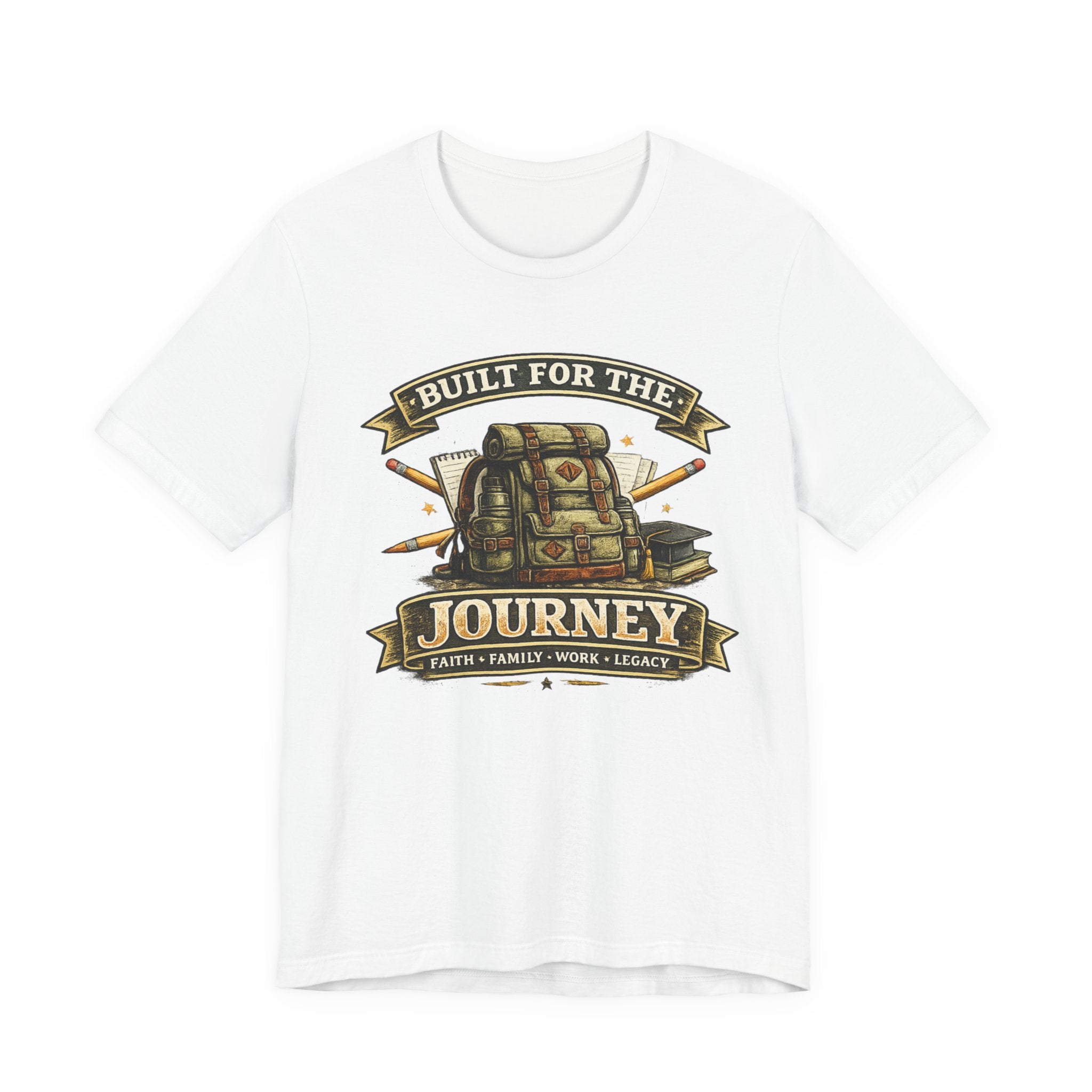 Built for the Journey Backpack Tee — Adventure Travel Graphic Shirt