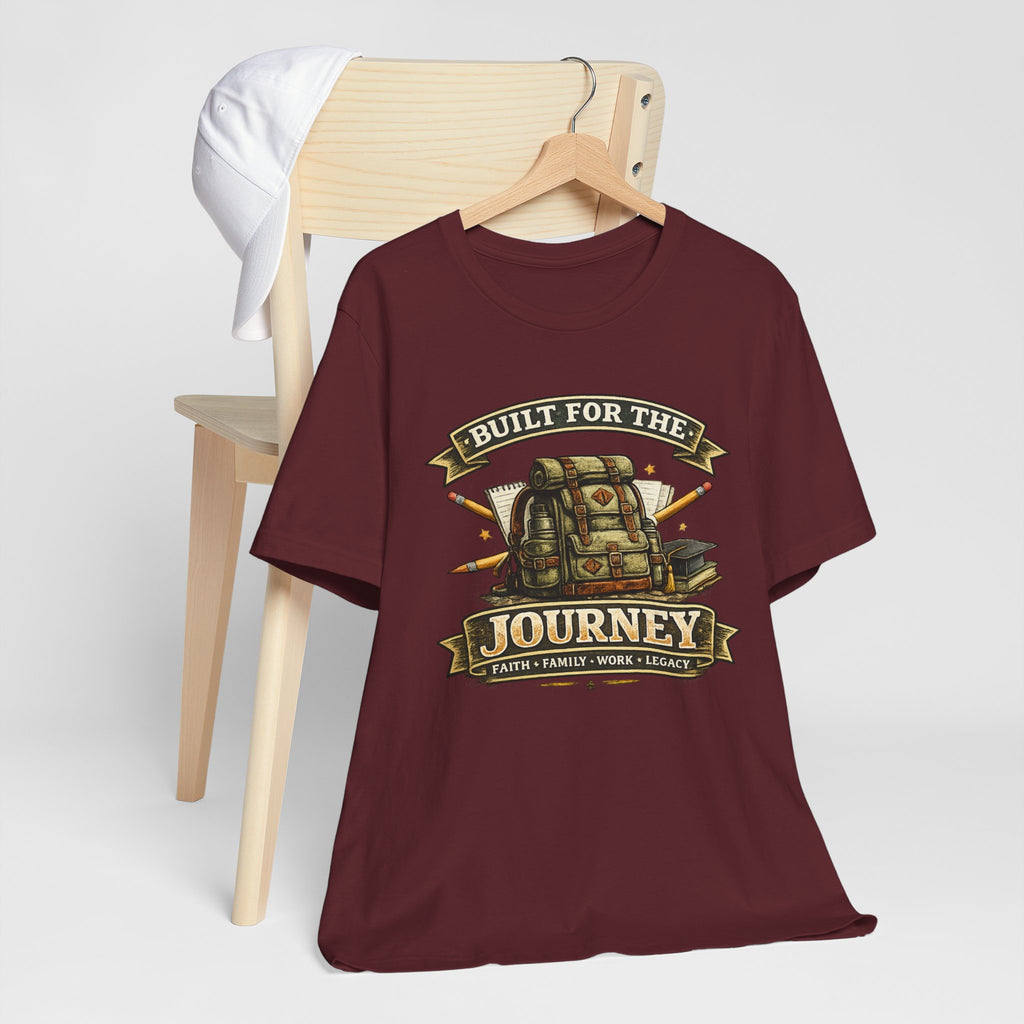 Built for the Journey Backpack Tee — Adventure Travel Graphic Shirt