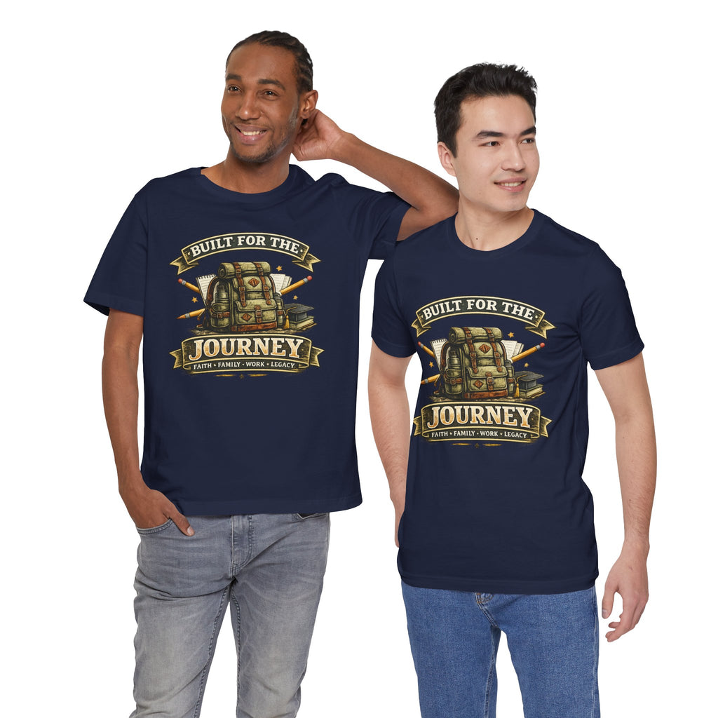 Built for the Journey Backpack Tee — Adventure Travel Graphic Shirt