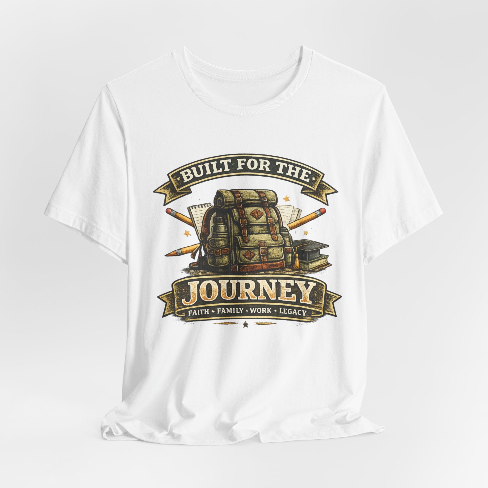Built for the Journey Backpack Tee — Adventure Travel Graphic Shirt