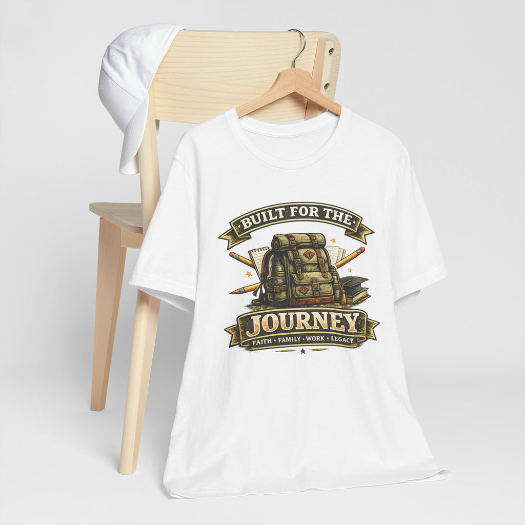 Built for the Journey Backpack Tee — Adventure Travel Graphic Shirt