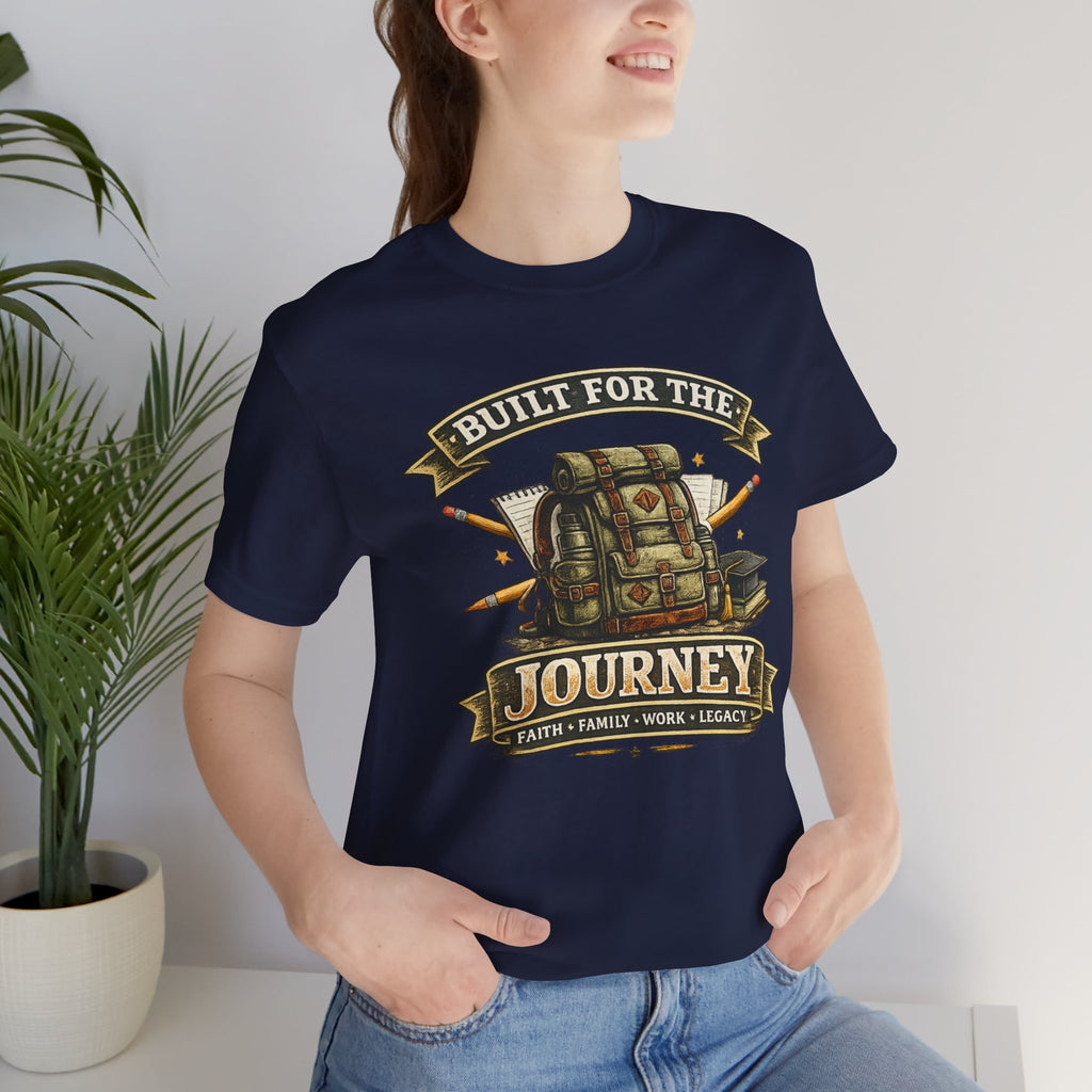 Built for the Journey Backpack Tee — Adventure Travel Graphic Shirt