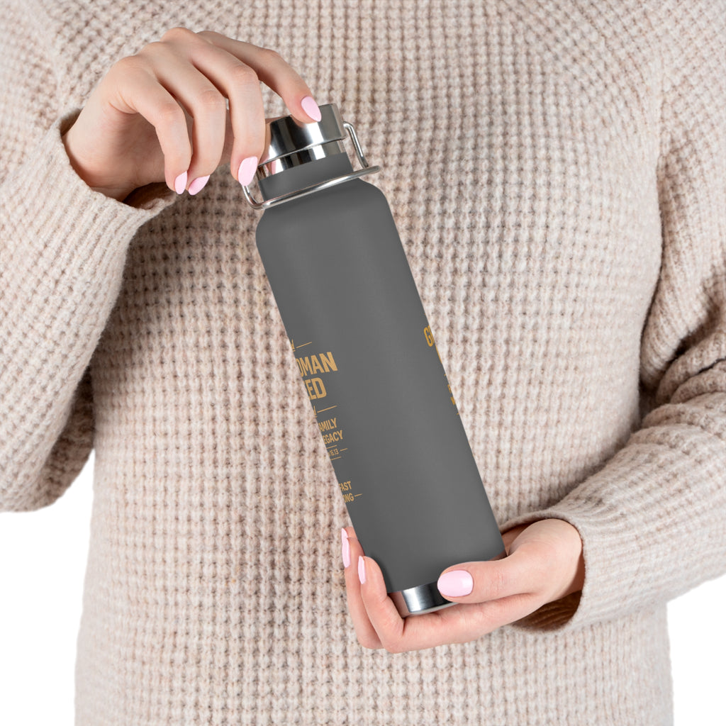 Grandman Creed 22oz Insulated Water Bottle — Copper Vacuum Stainless Bottle